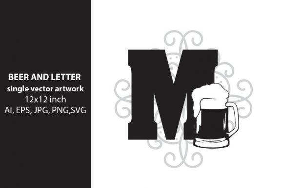 Beer, Monogram Letter M: A Versatile Design Element for Creative Projects