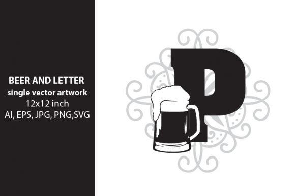 Beer, Monogram Letter P: A Versatile Design Element