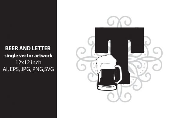 Beer, Monogram Letter T: A Versatile Design Element