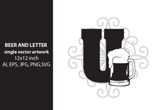 Beer, Monogram Letter U: A Versatile Design Element