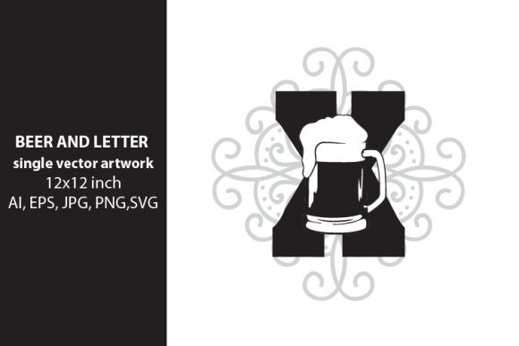 Beer, Monogram Letter X: A Versatile Design Element for Creative Projects