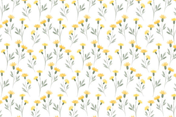 Embracing Nature's Beauty: The Versatility and Appeal of Yellow Wildflower Watercolor Patterns