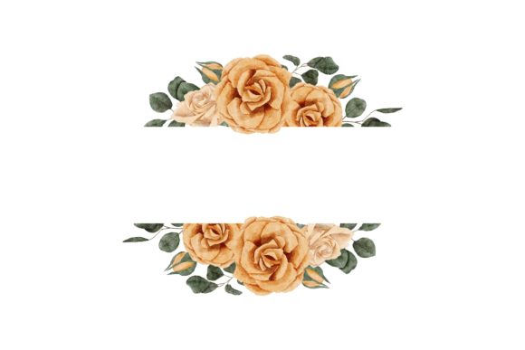 Enhance Your Designs with Watercolor Yellow Rose Frames