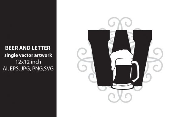 Exploring the Versatility of Beer, Monogram Letter W for Creative Projects