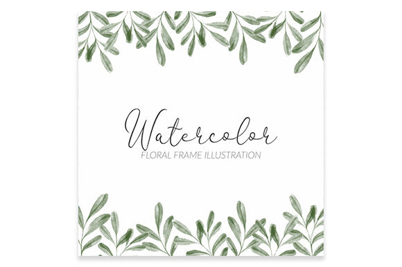 Exploring the Versatility of Watercolor Green Leaf Square Frame