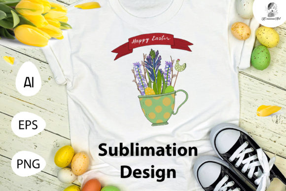 Hand Drawn Vector Easter Sublimation