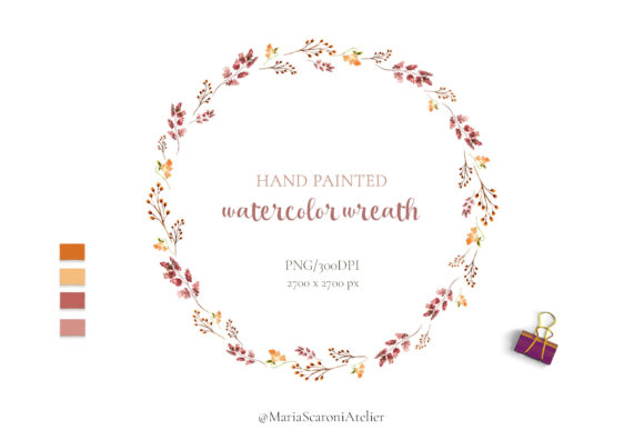 Hand Painted Watercolor Wreath: A Versatile Tool for Creative Projects