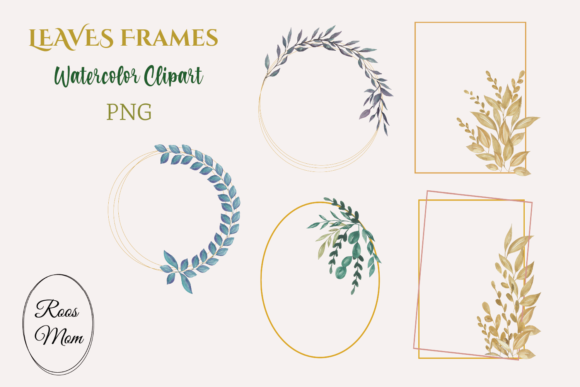 Watercolor Leaves Frames: A Versatile Tool for Creative Projects