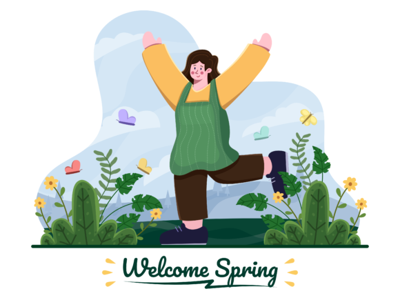 Welcome Spring with Joyful Illustrations